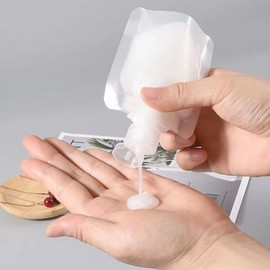 Multi-purpose Portable Refill Pouch for Travel & Camping - Reusable Shampoo, Lotion, Liquid Dispenser for Men & Women Hiking 100ml 36ea