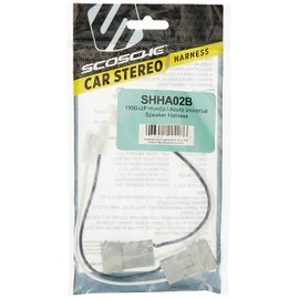 SCOSCHE SHHA02B Car Speaker Wiring Harness Connector Kit Compatible with 1990-Up Honda and Acura Vehicles