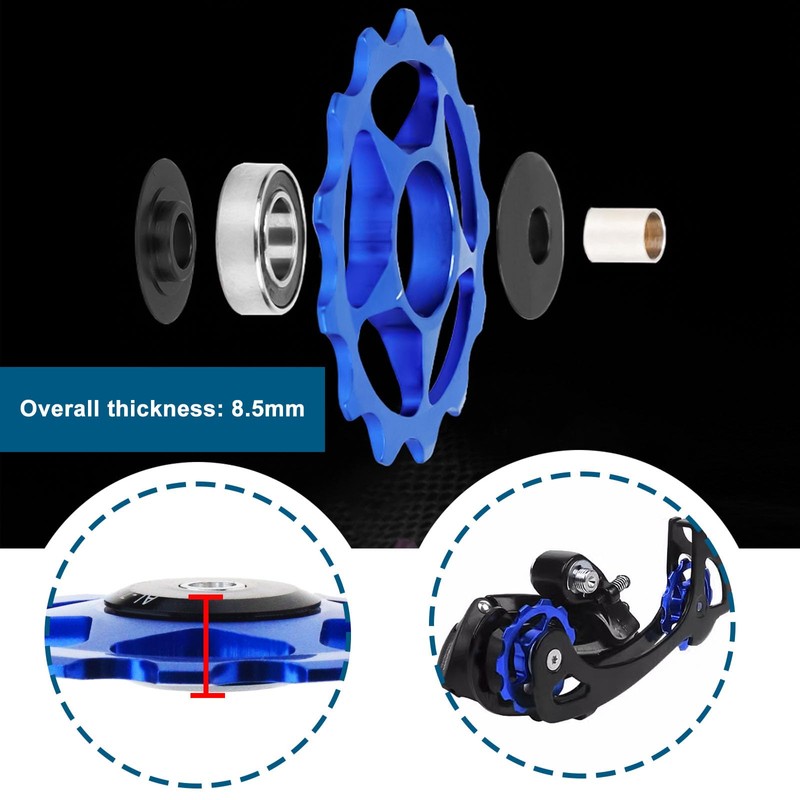 SING F LTD 2PCS 13T Jockey Wheel Pulley Wheel Derailleur