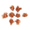 mookaitedecor Set of 3 Natural Aragonite Clusters Irregular Crystal Stones