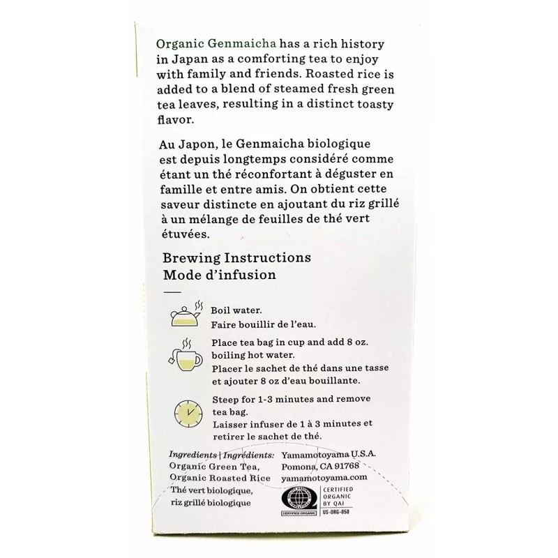 Yamamotoyama Japanese Yamamotoyama Organic Genmaicha Premium Green Tea 2 Pack
