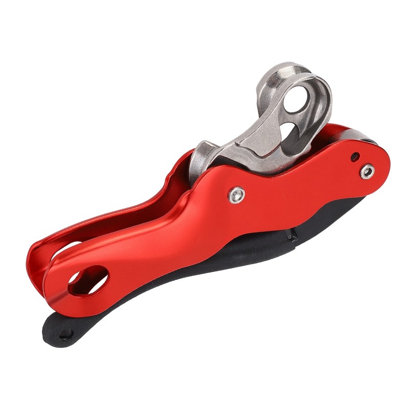 Aluminum Magnalium Alloy Self‑Braking Stop Descender for 10‑12mm Rope Climbing