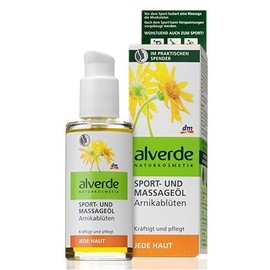 Alverde – Öl für Sport und Massagen – Arnika-Blüten, 100 ml