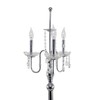 Deco 79 Metal Floor Lamp with Dangling Crystals, 16" x