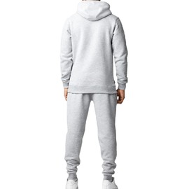 JIHUILAI Track Suits For Men 2 Piece Hoodies With Sweatpants Sets Casual Running Jogging Sport Suit Sets S-3XL, Grey, Large