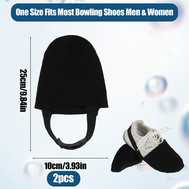 Wanmu 2Pack Bowling Shoe Covers for Men, Kids Bowling Shoes