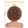 GKtineke Short Afro Wig 8 Inch Afro Wigs for Black