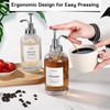 Coffee Bar Accessories,MHDCLY Coffee Syrup Dispenser - 4pack,16.9oz Syrup Dispenser