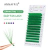 ANNAFRIS Eyelash Extensions, Colourful Easy Fan Lashes, Blue, 0.07 L,
