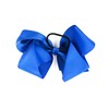 Large 8 Inch Grosgrain Ribbon Hair Bow with Ponytail (Royal