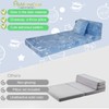 Folding Sofa Bed Floor Mattress for Kids, Glow Tri Folding