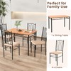 Tangkula Dining Table Set for 4, Dining Room Table Set