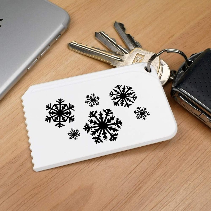 Azeeda 'Falling Snowflakes' Plastic Ice Scraper (IC00027946)