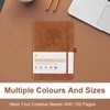 ZTOWOTO Lined a5 Notebook Hardcover, Thick Journal Notebook PU Leather,