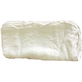 Atlas Cotton Auto Shop Towels, 100-Pieces, White