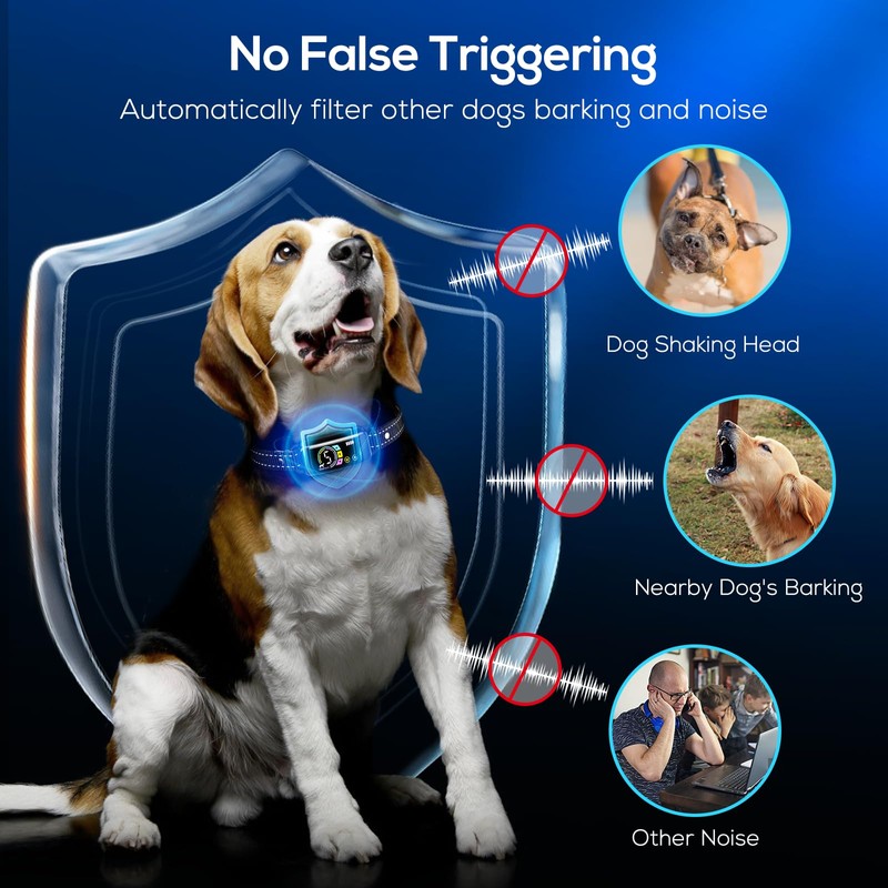 2 Pack Dog Bark Collar, Keoge Training Collar with Beep