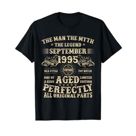 30th Birthday Gifts for Men September 1995 30 Year Old Bday T-Shirt