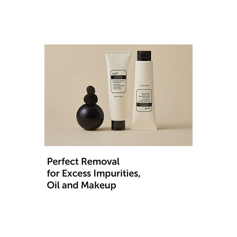 DearKlairs [DearKlairs] Limpiador facial suave negro, 4.73 onzas líquidas