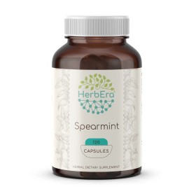 HerbEra Spearmint 60/120 Capsules, 500 mg, Organic (Mentha spicata) - 120 Capsules