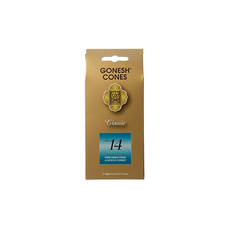 Gonesh Incense Cones No.14, Perfumes of a Mystic Forest, Brown,