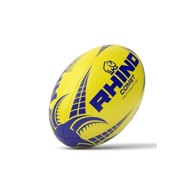 Rugby Ball Comet Fluo Yellow Size 4