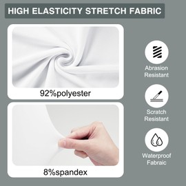 Zdada 100 PCS White Folding Chair Covers for Party Spandex Stretch Chair Cover Durable, Washable Slipcovers, Universal Fit for Weddings, Dining, Events Decor