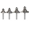 1/4 Inch Shank Round-Over Router Bits Corner Rounding Edge-Forming Roundover