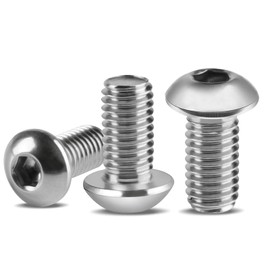 M6 Bolts Set, 35 Pcs M6 x 16mm Bolts, Pan Head Machine Screws Bolts, Stainless Steel Hex Socket Button Head Cap Screws for Repair Industrial Electronic