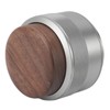 Coffee Distributor Tamper Constant Pressure 304 Stainless Steel Wood Handle