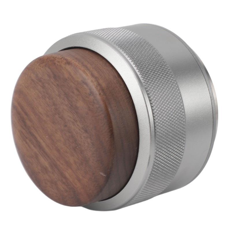 Coffee Distributor Tamper Constant Pressure 304 Stainless Steel Wood Handle
