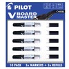 Pilot V Board Master Whiteboard Marker, Chisel Tip, 10 Pack