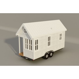 Tiny House Plans, 170 Sq Ft, DIY Plans for Wheeled Cozy Retreat, Build Your Own Tiny Home, 170thow1
