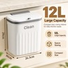 12L Hanging Kitchen Trash Can for Cabinet Doors – Space-Saving