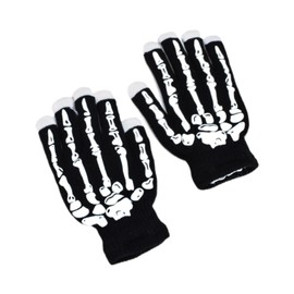 SM SunniMix LED Gloves Adults Flashing Light Gloves for Dress up Concert Costume Accessories