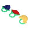 3Pcs Baby Teething Toys Lovely Fruit Shape Teeth Discomfort Relief