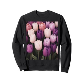 Tulip Pattern Floral Botanical Art Sweatshirt