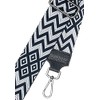 Caspar BSG02 Wide Leather/Textile Shoulder Strap with Silver Carabiner for