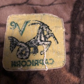 Unbranded Vintage Capricorn PATCH ASTROLOGICAL  ZODIAC SIGN HOROSCOPE ASTROLOGY SEW-on 3x3