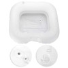 Cómodo lavabo inflable para champú, lavabo inflable de PVC para