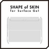 wraplus Skin Seal Compatible with Surface Go [Black Leather] Back