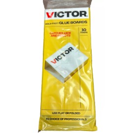 Victor Holdfast Glue Traps Mice Insects 10 glue boards , Use Flat Or Folded