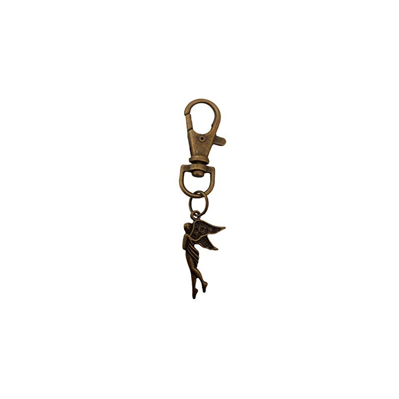 Lobster Clasp Keyring Zip Pull Angel Charm