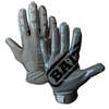 Battle Triple Threat Youth Receiver Gloves - Charcoal, Large