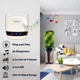 LIOTOIN Wireless Caregiver Pager Elderly Alarm Call Button Call Bell Personal Alarms for Home/Patient/Disabled Nurse Alert System SOS Panic Call Button 5 Waterproof Transmitter 3 Plugin Receiver