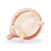 Napco Circles Elephant 7.25 Inch Tall Natural and White Ceramic