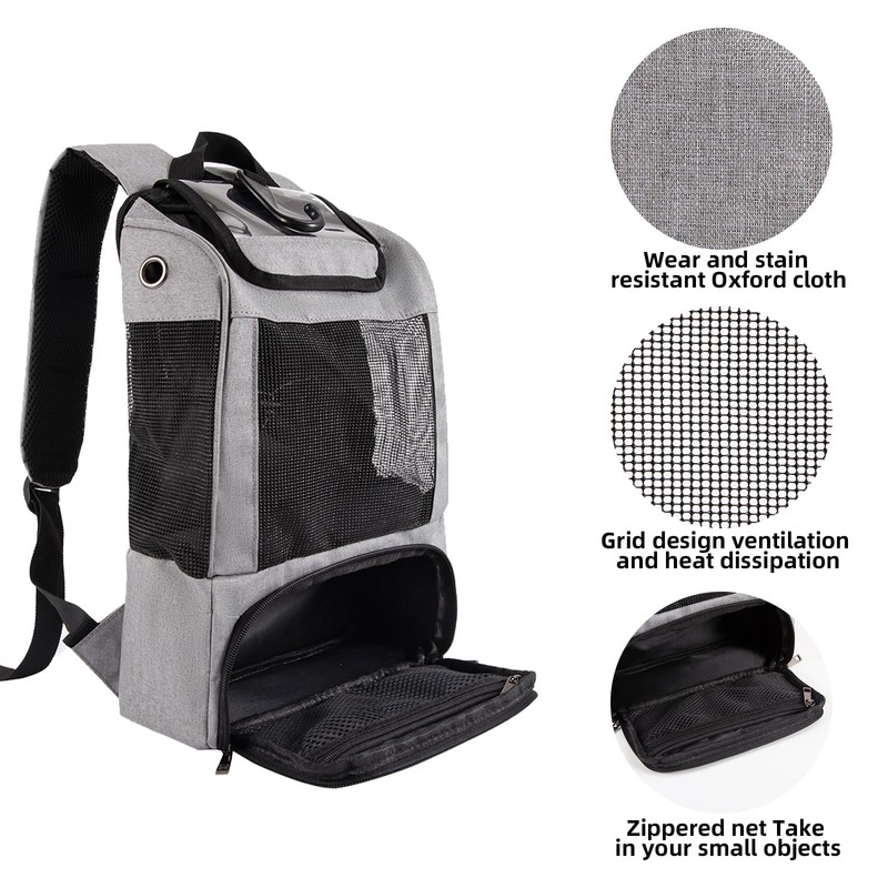 Backpack for Oxygen Device, Carry Bag for Mobile Oxygen Device,