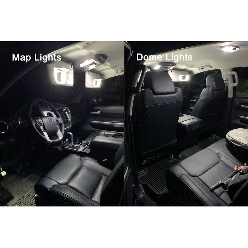 Xpismii 18 Piece 6000K White Tundra LED Interior Light Kit