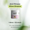 Ami Fitness Glow Greens, Polvo Verde con Colágeno - 30ct,