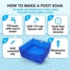 Inflatable Pool Foot Bath, 35 x 14 cm, Foldable Inflatable