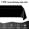 Juhap 49Pcs Black Birthday Party Decorations Black Party Supplies Set